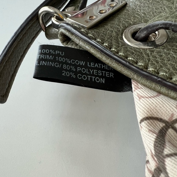 Guess 1981 Drawstring Bucket Bag in Olive Green - Picture 10 of 12